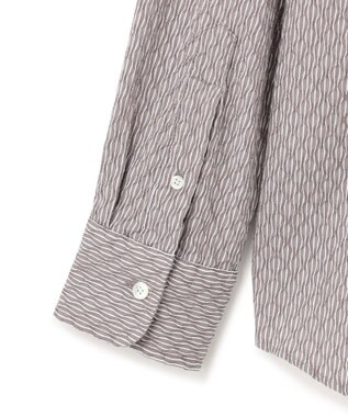 JOSEPH HOMME トライジャガード ストライプ ストレッチ    レギュラーカラーシャツ ベージュ系1