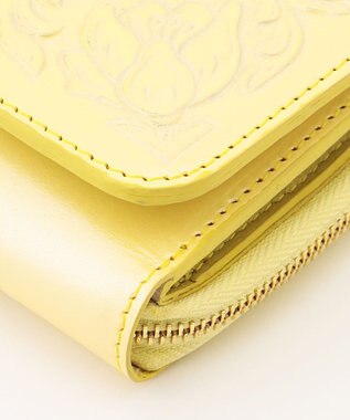 GRACE CONTINENTAL Zipper Wallet イエロー