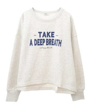 earth music&ecology アソートロゴスウェット Oatmeal