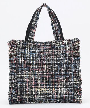 TOCCA 【美人百花掲載】【一部カラー撥水】TRIM WAVES MINITOTE ミニトートバッグ ブラック系5