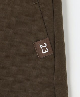 23区GOLF 秋色夏素材【WOMEN】【ストレッチ】シェルタリングオックス 台形スカート ダークブラウン系