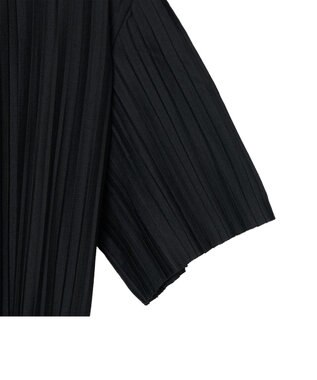 JOSEPH 【洗える】プリーテッドジャージー　ラウンドネックTシャツ Black