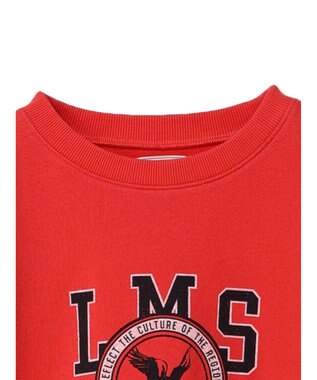 Green Parks クロップド丈ロゴプルオーバー Red