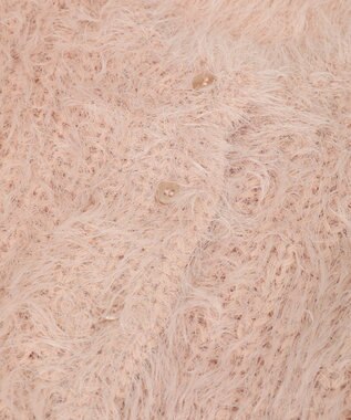 AMERICAN HOLIC シャギーニットクルーネックカーディガン Pink