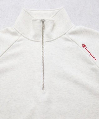 earth music&ecology チャンピオン　ｅｍａｅハーフジップ裏毛プルオーハ Oatmeal