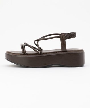 ANY プラットフォーム サンダル ブラウン系