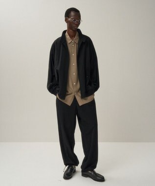 ATON HIGH TWIST NYLON | ハリントンジャケット - UNISEX BLACK