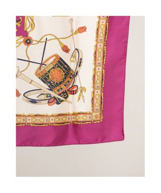 UNBILLION カカトゥ kakatoo / マーチングバンド柄シルクスカーフ ピンク