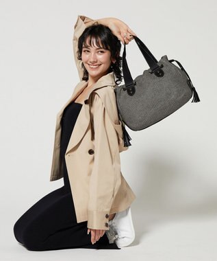 LA BAGAGERIE サイドタッセルサマートート　Mサイズ グレー