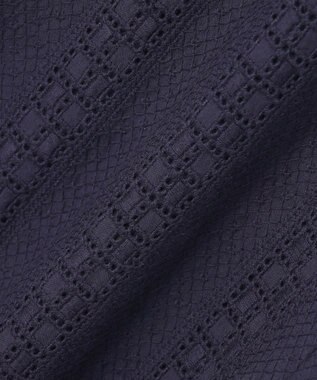 23区 【洗える】コットンエンブロイダリー オールインワン ネイビー系