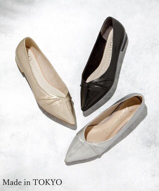 Dominic3 センターギャザー ポインテッドソフトカッター ブラック