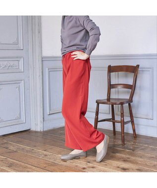 ing <ing>【サスティナブルシリーズ】Vカットフラットパンプス オーク