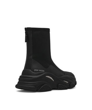 STEVE MADDEN VROOMS バッグジップスニーカーブーツ ブラックブラック