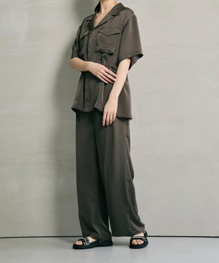 steppi ナロー ストラップ スポーツサンダル レオパード