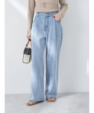 earth music&ecology タックルーズデニムパンツ