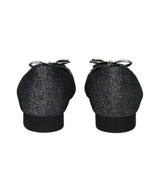 Bridget Birkin 【Bridget Birkin】ビジューリボンラメパンプス ブラック雑材