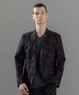 JOSEPH HOMME 新型・新柄【洗える/ストレッチ/シワになりにくい】クールドッツストレッチ メキシカンプリント ジャケット ダークブラウン系5