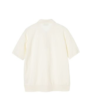 DAKS ジップアップポロシャツ ホワイト