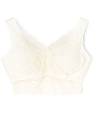 San-ai Resort（三愛水着楽園） 毎日らくちん 楽しくバストケアもちもちナイトブラ【ナイト＆ディブラ】フロントホック無し 【northerly】 ホワイト