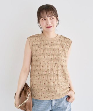 Green Parks ・ＳＵＧＡＲ　ＳＰＯＯＮ　コバナレースフリルノースリーフ Beige