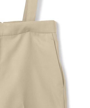 ICB L 【CLASSY.1月号掲載・2WAY・洗える】 クリアサテン ワイドストレートパンツ ベージュ系