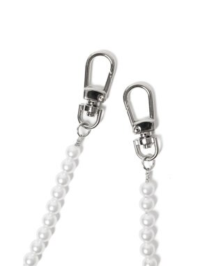 WEGO くしゅくしゅビーズストラップ ホワイト