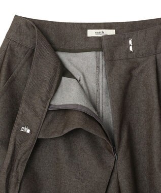 earth music&ecology ラップハーフパンツ Charcoal Gray