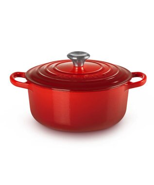 YAMATO テーブル＆キッチン 【ル・クルーゼ】シグニチャー ココット・ロンド 20cm  チェリーレッド