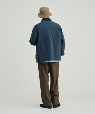 J.PRESS YORK STREET 【UNISEX】ポリエステルサージ ハンティングジャケット ネイビー系