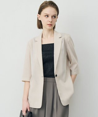 ICB L Peラミーシアータフタ 半袖ジャケット