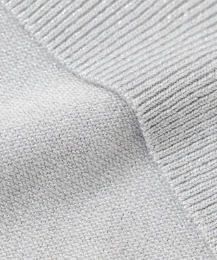 23区 S 【APPLAUDIR】コンパクト ドルマンスリーブ ラメカーディガン シルバー