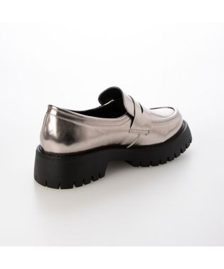 MODE ET JACOMO <noyau>厚底ソールローファー シルバー