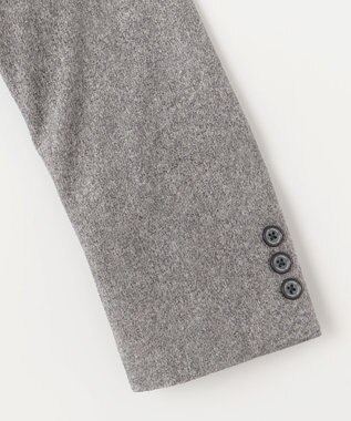 JOSEPH ABBOUD 【キングサイズ・軽量】ブロックベロア ストレッチ ジャケット ライトグレー系