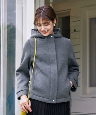 Tiaclasse ショートパーカーコート チャコールグレー