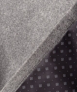 JOSEPH ABBOUD 【キングサイズ・軽量】ブロックベロア ストレッチ ジャケット ライトグレー系