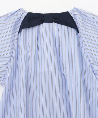 組曲 KIDS 【150-160㎝】サマーストライプ ブラウス サックスブルー系1