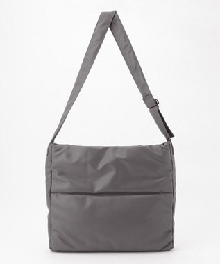 JOSEPH HOMME シンセティックソフトレザー　ワンショルダー バッグＬサイズ グレー系