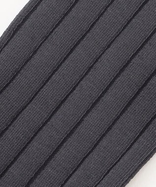 J.PRESS MEN 【定番】ハイゲージワイドストライプ リブソックス グレー系