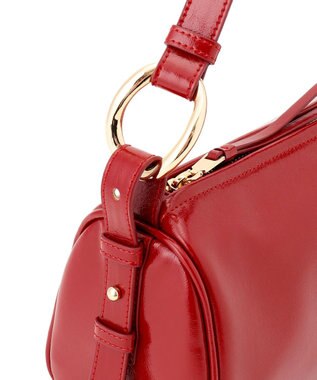 23区 【VERY掲載】シリンダー バッグ レッド系