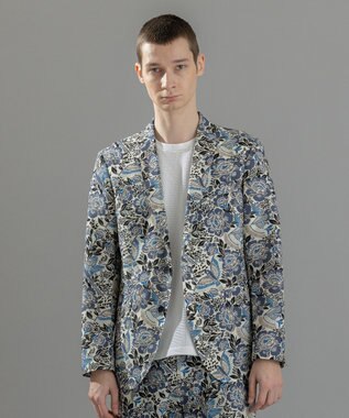 JOSEPH HOMME 新型・新柄【洗える/ストレッチ/シワになりにくい】クールドッツストレッチ メキシカンプリント ジャケット ホワイト系5