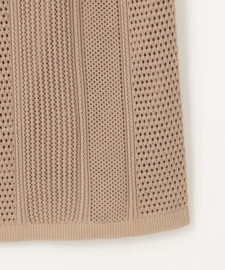 自由区 L 【洗える】シアーコイル スカート キャメル系