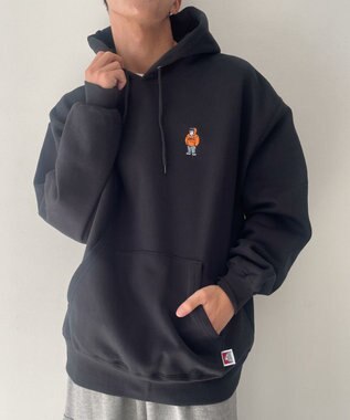 WEGO BENDAVISブリッジグラフィックプルパーカー ブラック