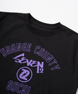 OP／FILA 【SEVEN2】カレッジロゴ半袖Tシャツ ブラック