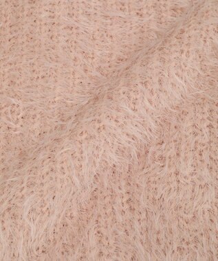 AMERICAN HOLIC シャギーニットクルーネックカーディガン Pink