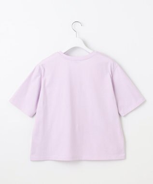 J.PRESS LADIES 【洗える】ロゴ Tシャツ ラベンダー系