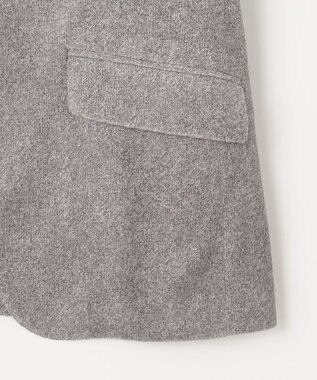 JOSEPH ABBOUD 【軽量】ブロックベロア ストレッチ ジャケット ライトグレー系