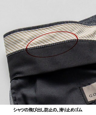 GOTAIRIKU 仕事で着られる 秋冬の綿パン【ストレッチ】コットンモールスキンストレッチパンツ グレー系