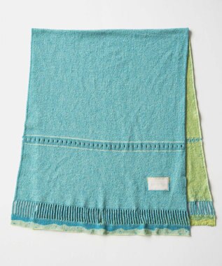 nitorito 【UNISEX】iroiro 無地 3WAY ストール light blue×yellow