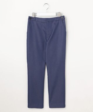 J.PRESS LADIES L 【WEB限定カラーあり】TCシャンブレーサテンST テーパード パンツ 【WEB限定】ブルーシャンブレー系