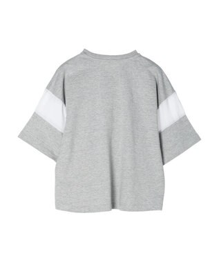 AMERICAN HOLIC 異素材ラインカットプルオーバー2 Light Gray Mixture